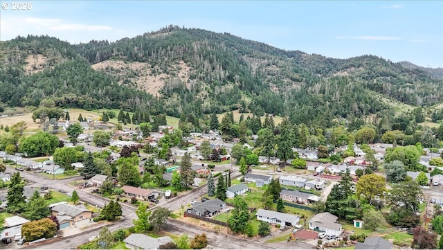 744 NE Craig St, Myrtle Creek, OR 97457 - aerial view of residential area featuring a forest and mountains