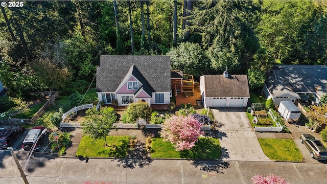 birds eye view of property
