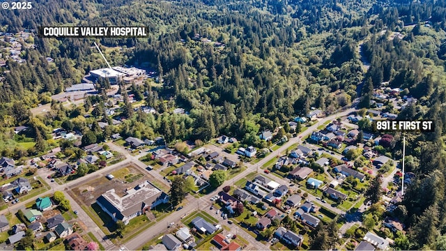 aerial view with a view of trees