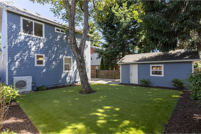 3817 NE 11th Ave, Portland, OR 97212 - view of yard with ac unit and an outbuilding