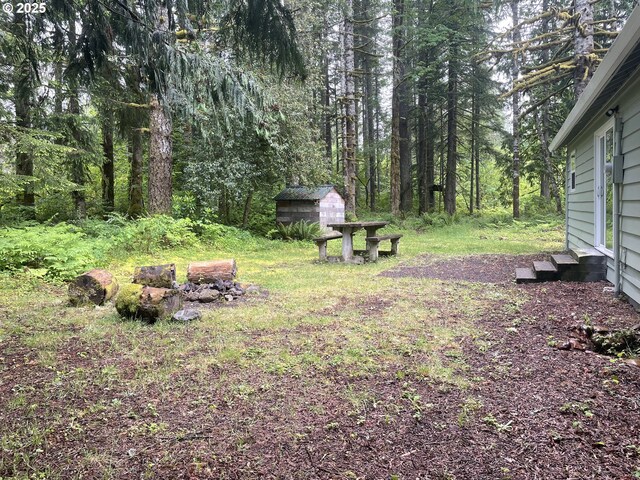 23610 E Gumjuwac Rd, Brightwood, OR 97011 - view of yard with a view of trees