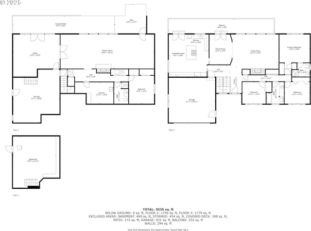 3025 SW Wallula Ave, Gresham, OR 97080 - view of floor plan / room layout