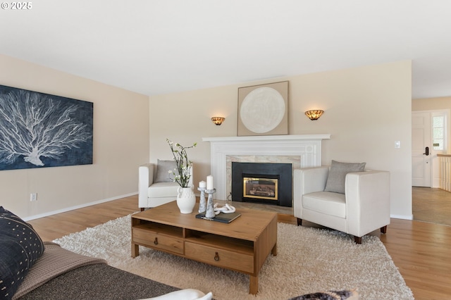 3025 SW Wallula Ave, Gresham, OR 97080 - living room with wood finished floors and a high end fireplace