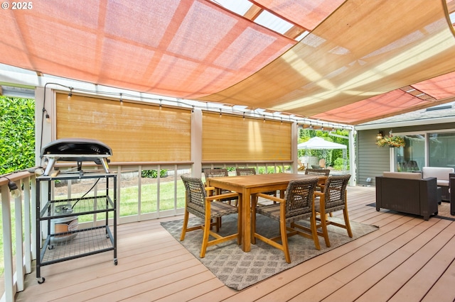 13355 SW Chimney Ridge Ct, Tigard, OR 97223 - wooden terrace with outdoor dining area