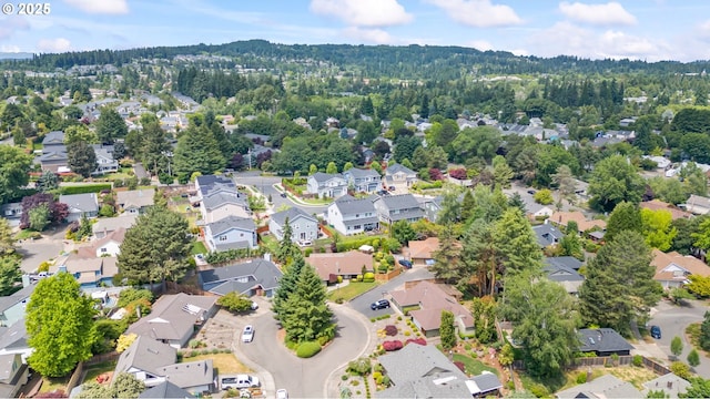 13355 SW Chimney Ridge Ct, Tigard, OR 97223 - aerial perspective of suburban area with a heavily wooded area