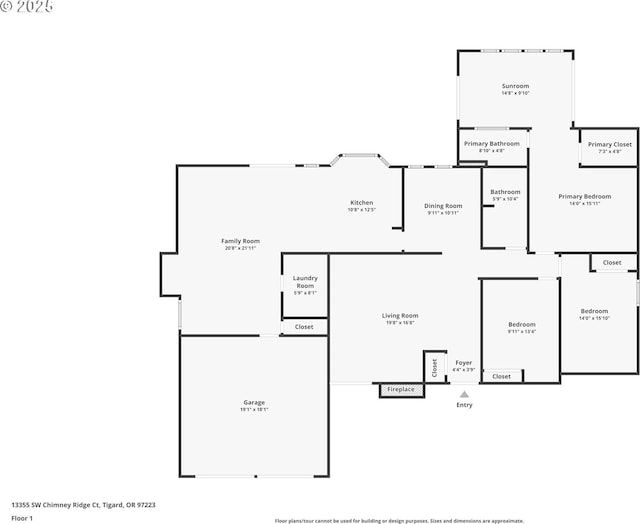 13355 SW Chimney Ridge Ct, Tigard, OR 97223 - view of home floor plan