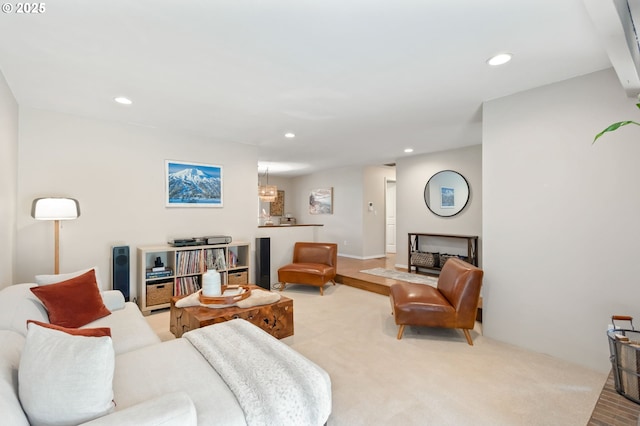 13355 SW Chimney Ridge Ct, Tigard, OR 97223 - carpeted living room featuring recessed lighting