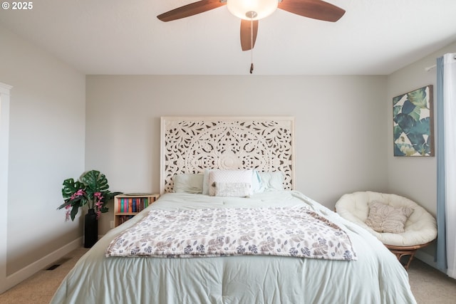 5300 Davis St SE, Turner, OR 97392 - bedroom featuring light carpet and a ceiling fan