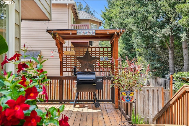 view of deck