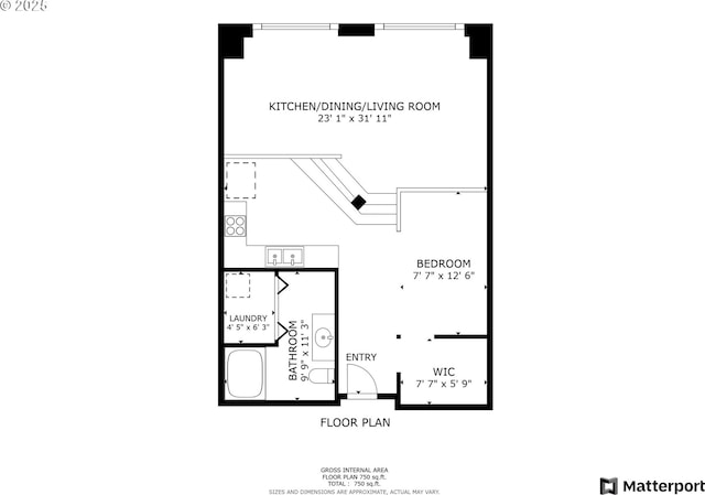 1420 NW Lovejoy St Unit 518, Portland, OR 97209 - room layout