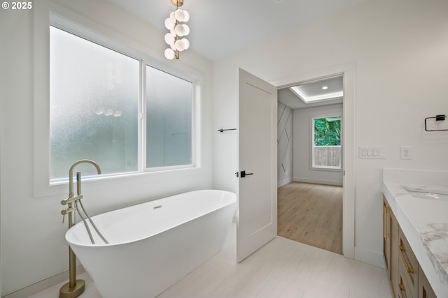 5404 NE 111th St, Vancouver, WA 98686 - full bath featuring vanity and a soaking tub