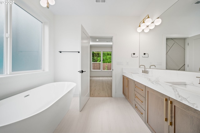 5404 NE 111th St, Vancouver, WA 98686 - full bath with double vanity and a freestanding bath