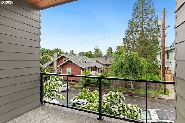 5026 SE Mill St, Portland, OR 97215 - balcony featuring a residential view