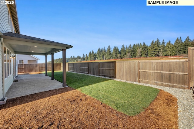 17301 SW Atfalati Ln Unit 38, Sherwood, OR 97140 - fenced backyard with a patio area
