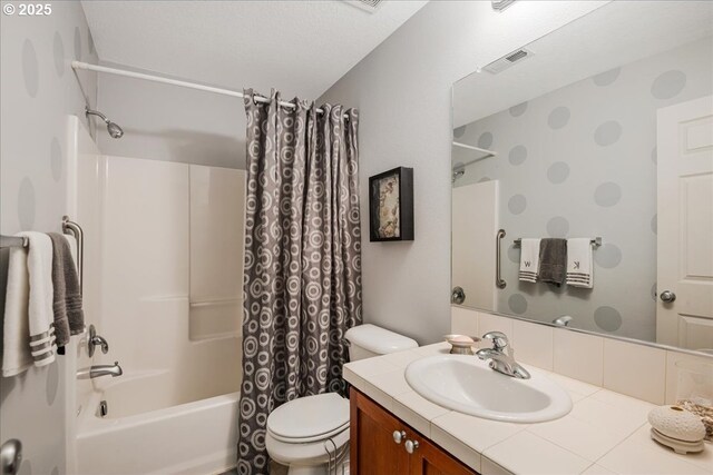16181 SW Holland Ln, Sherwood, OR 97140 - full bath with shower / bathtub combination with curtain, vanity, and toilet