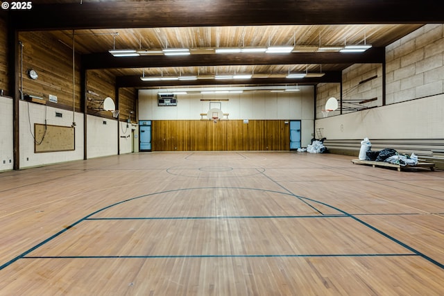 view of basketball court