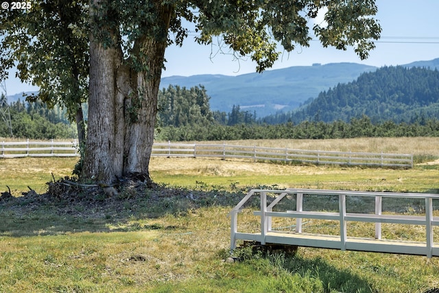 8758 Thurston Rd, Springfield, OR 97478 - view of yard featuring a rural view and a mountain view