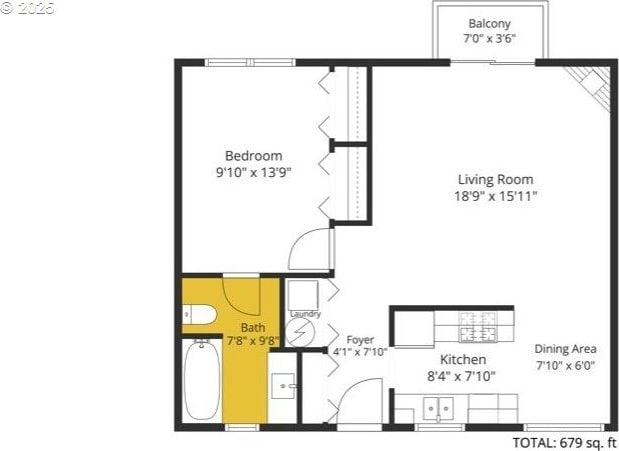 3925 SW Multnomah Blvd Unit 204, Portland, OR 97219 - floor plan / room layout