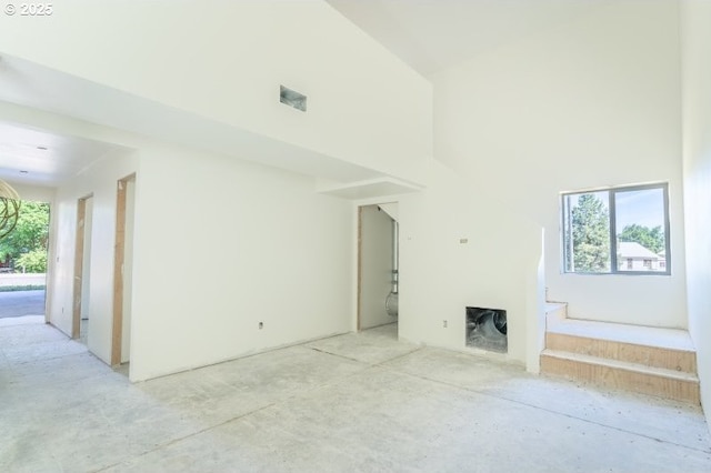 305 N Main St, Halfway, OR 97834 - unfurnished living room with a high ceiling