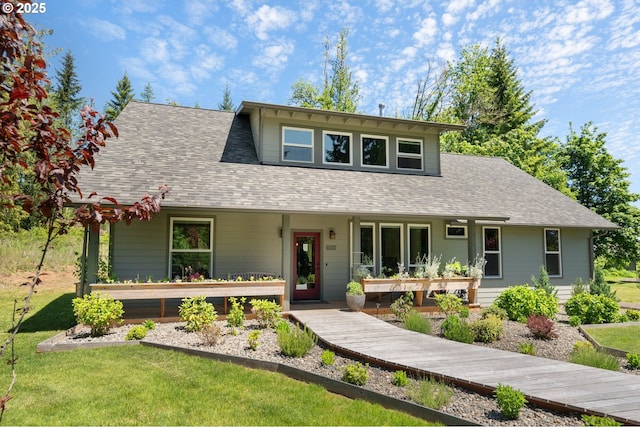 66020 Meissner Rd, Deer Island, OR 97054 - view of front facade with a front yard and roof with shingles