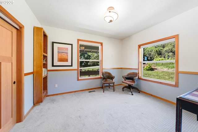 66020 Meissner Rd, Deer Island, OR 97054 - sitting room featuring light carpet and baseboards