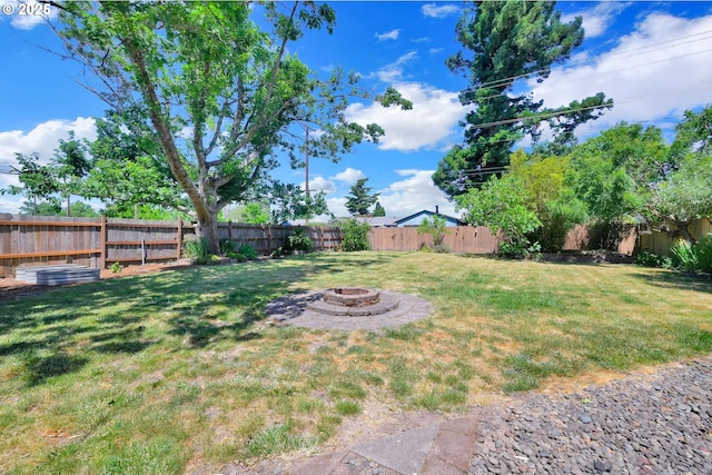 1332 Centennial Blvd, Springfield, OR 97477 - fenced backyard with a fire pit