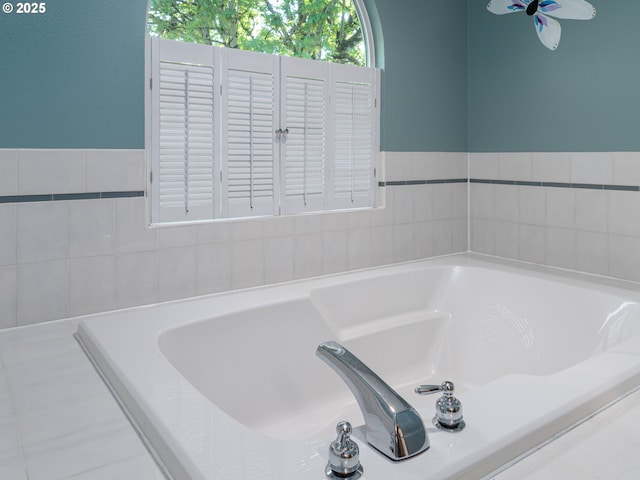 full bath with a bath