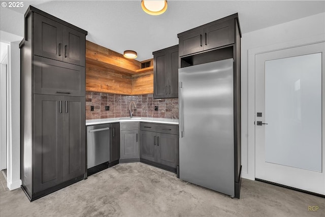 kitchen with appliances with stainless steel finishes and sink