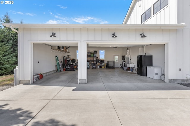 25053 Larson Rd, Monroe, OR 97456 - garage with freestanding refrigerator and fridge