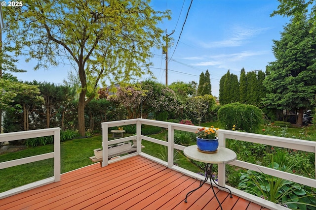 113 NE 7th Ave, Milton-Freewater, OR 97862 - wooden deck featuring a yard