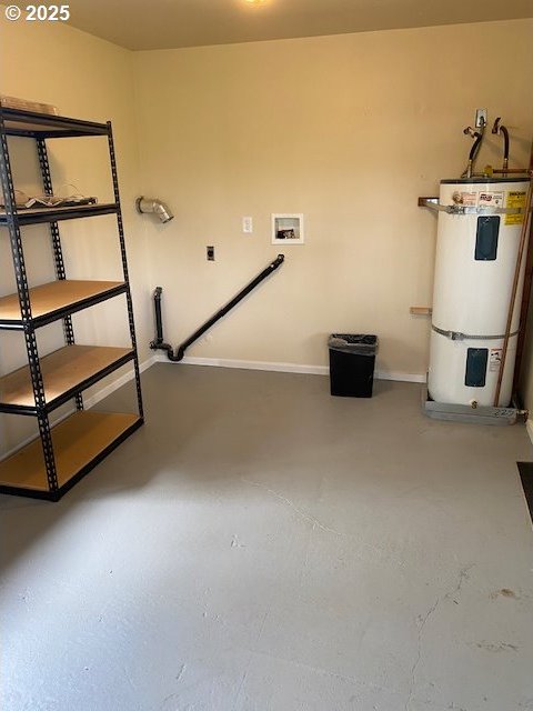 82277 Davisson Rd, Creswell, OR 97426 - below grade area featuring water heater and baseboards
