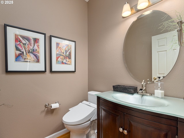 8833 SE Bristol Park Dr, Happy Valley, OR 97086 - half bathroom featuring vanity and toilet