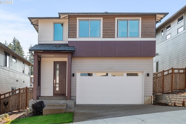 12343 SE Falling Rain Way, Happy Valley, OR 97086 - contemporary home featuring a garage and driveway