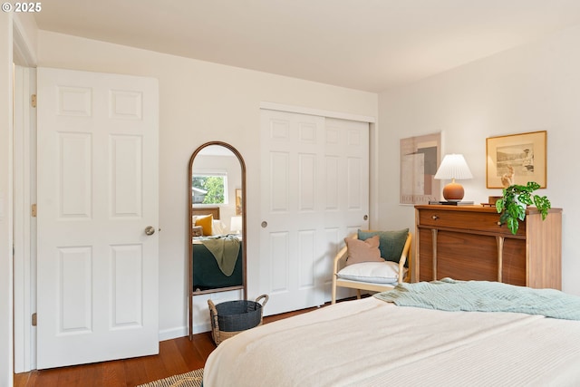 10258 N Allegheny Ave, Portland, OR 97203 - bedroom featuring a closet and dark wood finished floors