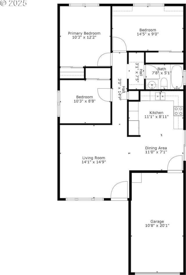 10258 N Allegheny Ave, Portland, OR 97203 - floor plan / room layout