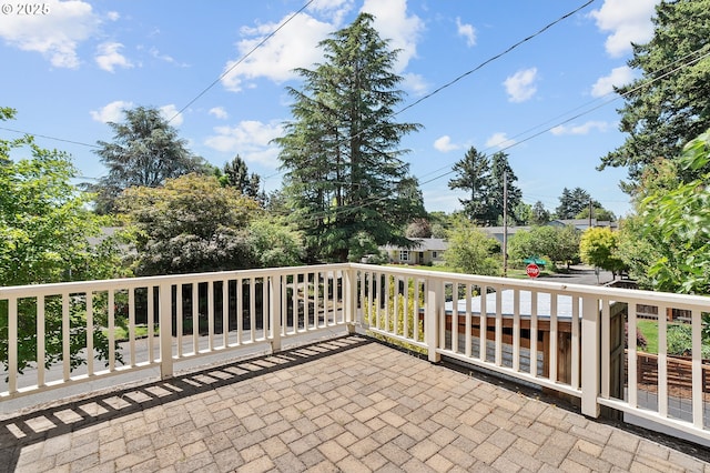 3915 SE Lambert St, Portland, OR 97202 - view of patio / terrace featuring a balcony