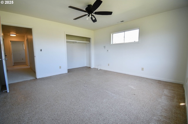 151 NW Sherry St, Winston, OR 97496 - unfurnished bedroom featuring a closet and ceiling fan