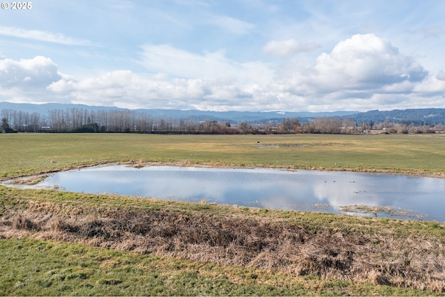 water view with a mountain view