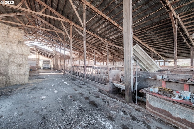 view of horse barn