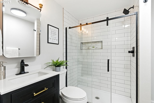 7631 SE Thompson Rd, Milwaukie, OR 97222 - bathroom featuring vanity and a stall shower