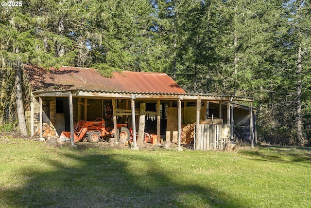 view of horse barn