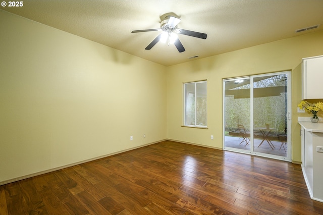 1367 Cramner St, Lafayette, OR 97127 - unfurnished room featuring a ceiling fan, wood finished floors, and baseboards
