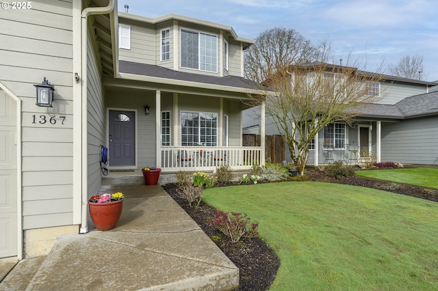 1367 Cramner St, Lafayette, OR 97127 - view of front facade with a porch and a front yard