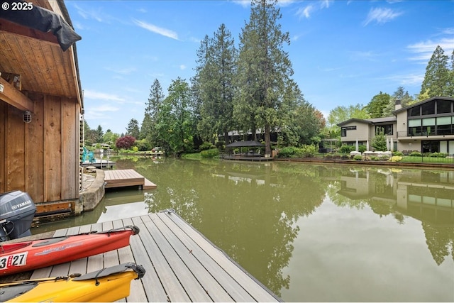 dock with a water view