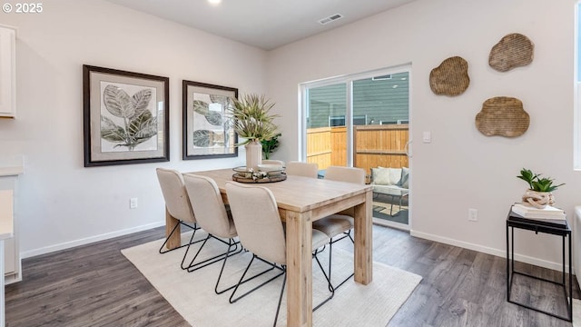 2100 36th Ave, Forest Grove, OR 97116 - dining area with baseboards and dark wood-style floors