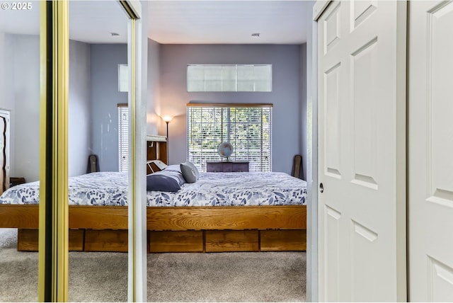 bedroom featuring carpet flooring
