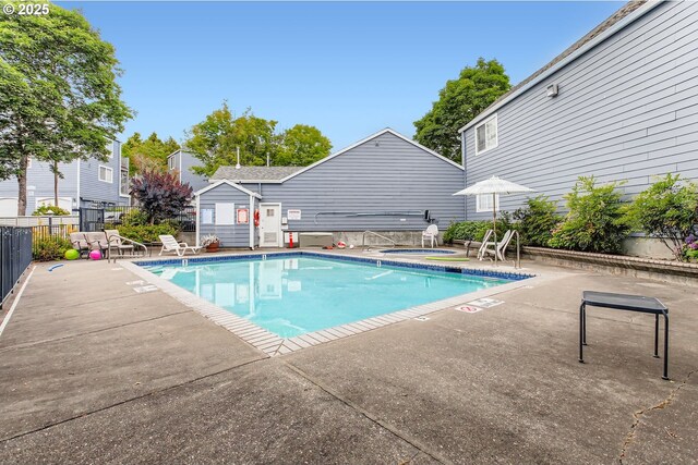 17532 NW Springville Rd Unit D8, Portland, OR 97229 - community pool with a patio area and a community hot tub