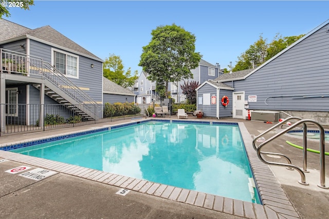 17532 NW Springville Rd Unit D8, Portland, OR 97229 - community pool with stairway