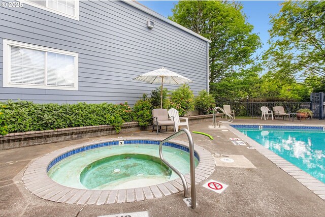 17532 NW Springville Rd Unit D8, Portland, OR 97229 - community pool featuring a hot tub and a patio