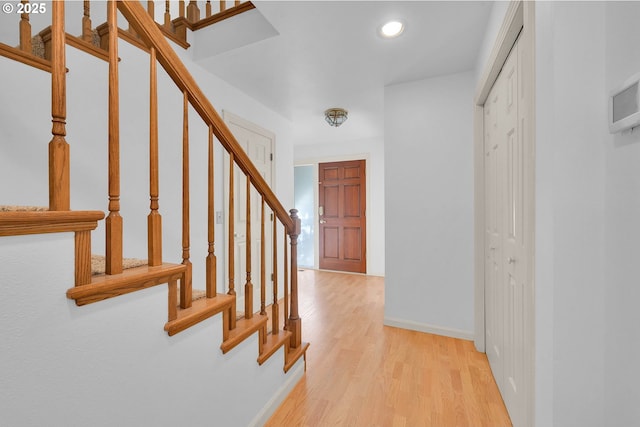 interior space featuring light hardwood / wood-style floors